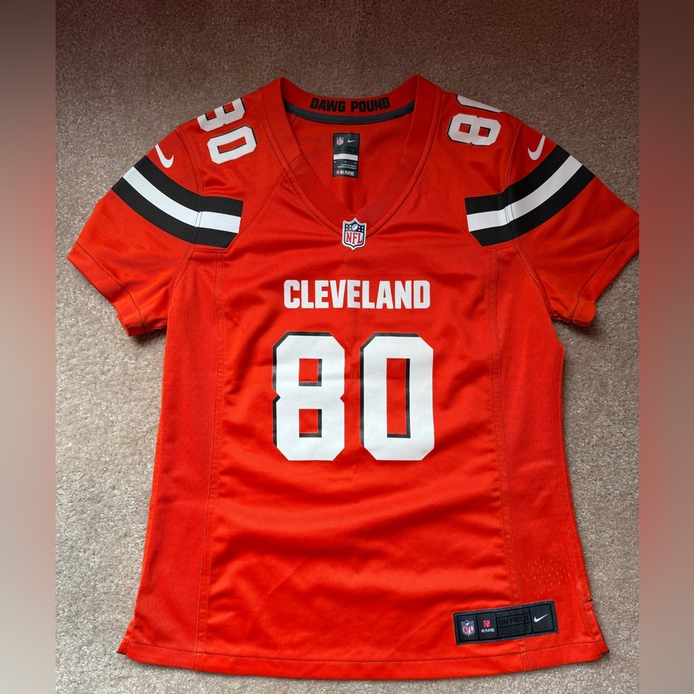 NFL Nike Cleveland Browns Women’s Orange Football Jersey - Jarvis Landry #80